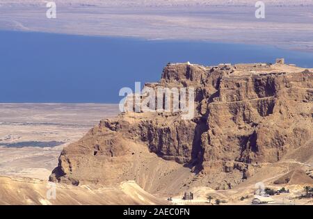 Israele, Massada il palazzo settentrionale Foto Stock