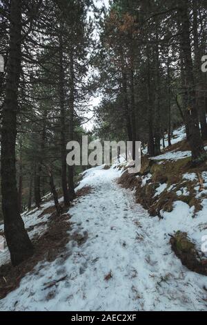 Foto scattata a Vall di Nuria, Spagna. Autunno in spagnolo Pirineos. Foto Stock