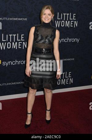 New York, Stati Uniti d'America. 07Th Dec, 2019. 07 Dicembre 2019 - New York New York - Hadley Robinson. "Piccole Donne" Premiere Mondiale tenutosi presso il Museo di Arte Moderna. Credito: MediaPunch Inc/Alamy Live News Foto Stock
