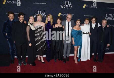 07 Dicembre 2019 - New York New York - Hadley Robinson, James Norton, Louis Garrel, Saoirse Ronan, Laura Dern, Emma Watson, Tracy Letts, Firenze Pugh, Eliza Scanlen, Chris Cooper, e Greta Gerwig. ''Piccole Donne'' Premiere Mondiale tenutosi presso il Museo di Arte Moderna. (Credito Immagine: © Ylmj/AdMedia via ZUMA filo) Foto Stock