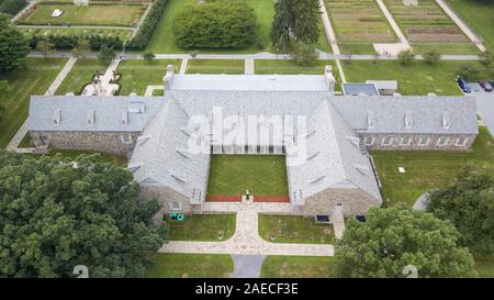 FDR Presidential Library, Franklin D. Roosevelt National Historic Site, Hyde Park, NY, STATI UNITI D'AMERICA Foto Stock