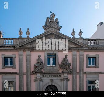 Il Banco de Portugal (Banca del Portogallo) edificio in Aveiro, Portogallo Foto Stock