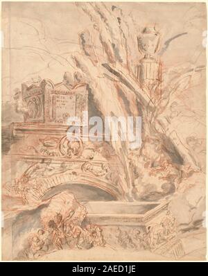 Giovanni Battista Piranesi, Grottesco con la Tomba di Nerone, 1747 Grottesco con la tomba di nero; 1747data Foto Stock