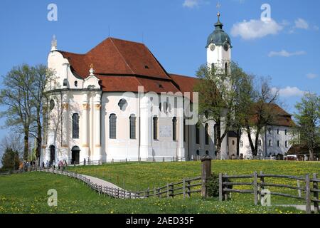 Santuario 'Auf der Wies' in Baviera Foto Stock