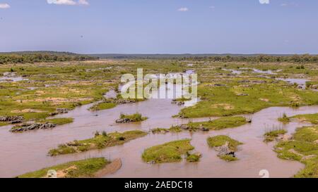 Olifants River da H1 ponte nel parco nazionale Kruger Sud Africa Foto Stock