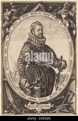 Hendrik Goltzius, Jacques de la Faille, probabilmente 1589 Jacques de la Faille; probabilmente 1589 Foto Stock