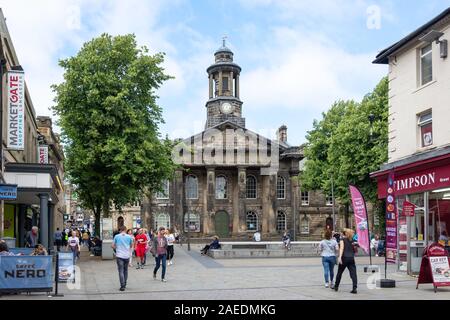 Lancaster del museo della città, Piazza del Mercato, Lancaster, Lancashire, Inghilterra, Regno Unito Foto Stock