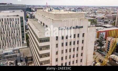 Los Angeles Times building, Los Angeles, California Foto Stock