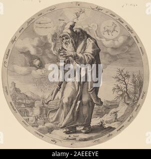 Jacob Matham dopo Hendrik Goltzius, inverno, 1589 Inverno; 1589data Foto Stock