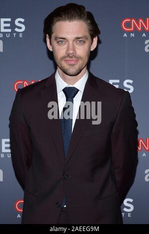 Attore Tom Payne assiste il XIII annuale degli eroi della CNN presso il Museo Americano di Storia Naturale di New York, NY, 8 dicembre 2019. (Foto di Antonio Behar/Sipa USA) Foto Stock