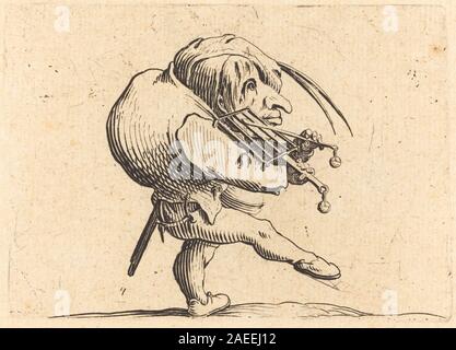 Jacques Callot, l'uomo la raschiatura di un grill, c 1622 uomo la raschiatura di un grill; c. 1622 Foto Stock