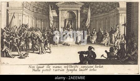 Jacques Callot, la condanna a morte, c 1618 La condanna a morte; c. 1618 Foto Stock