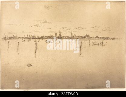 James McNeill Whistler, Little Venice, 1880 Piccola Venezia; lunghi 1880 data Foto Stock