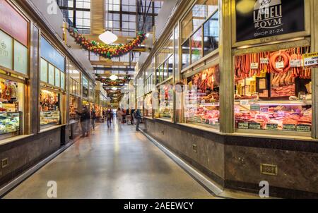 Il Queen Victoria Market di Melbourne, Victoria, Australia. Foto Stock