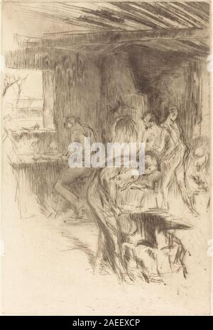 James McNeill Whistler, la piccola fucina, 1875 Il piccolo Forge; 1875data Foto Stock