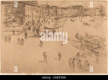 James McNeill Whistler, la Riva, NoII, 1880 La Riva, No.II; lunghi 1880 data Foto Stock