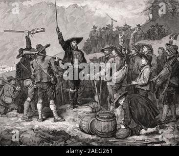 Riunione della libertà, fighter, Andreas Hofer, rivolta tirolese, 1809 Foto Stock