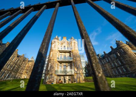 Esterno del lusso moderno edilizia residenziale lo sviluppo a Quartermile ( Simpsons prestito) a Edimburgo, Scozia, Regno Unito Foto Stock