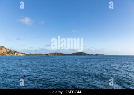 Isole disabitate vicino a Carriacou, Grenada Foto Stock