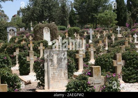 Cimitero militare italiano di Asmara, Eritrea. Foto Stock