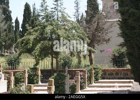 Cimitero militare italiano di Asmara, Eritrea. Foto Stock