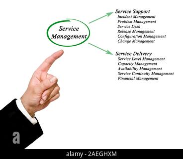 Schema di Service Management Foto Stock