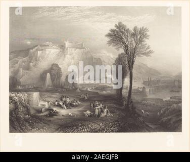 John Pye dopo Joseph Mallord William Turner, Ehrenbreitstein, 1845 Ehrenbreitstein; 1845data Foto Stock