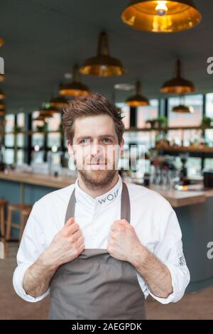 chef del ristorante wolf atelier, amsterdam olanda Foto Stock