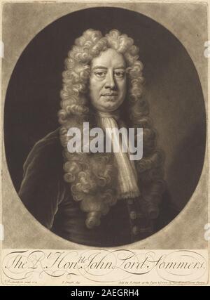 John Smith dopo Jonathan Richardson, Sr, John Lord Sommers, 1713 John Lord Sommers; 1713data Foto Stock