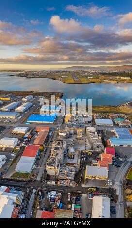 La costruzione in Kopavogur, sobborgo di Reykjavik, Islanda Foto Stock