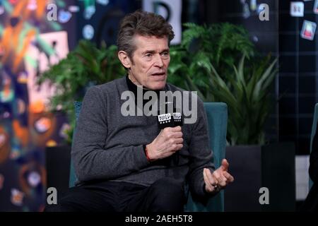 New York, NY, STATI UNITI D'AMERICA. Il 9 dicembre, 2019. Willem Dafoe a costruire la serie di altoparlanti: Discutere la Disney filmato originale "Togo' a costruire Studio. Credito: Steve Mack/Alamy Live News Foto Stock