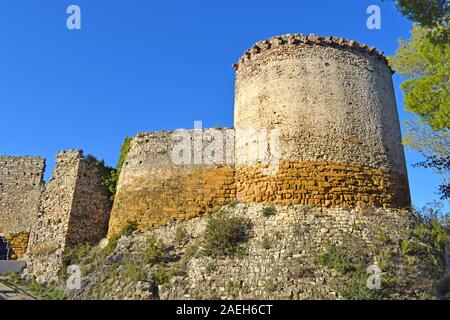 Il castello di gelida nella provincia di Barcellona Spagna Foto Stock