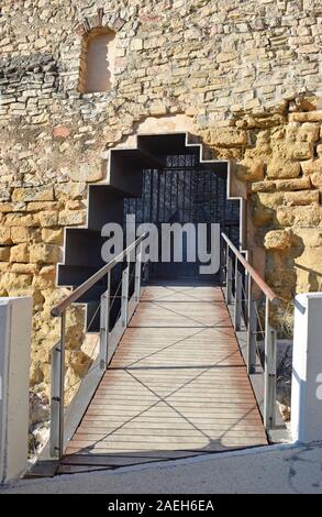 Il castello di gelida nella provincia di Barcellona Spagna Foto Stock