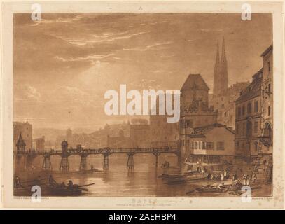 Joseph Mallord William Turner e Charles Turner, Basilea, pubblicato 1807 Basilea; pubblicato 1807 Foto Stock