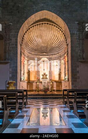 Innenraum der Wallfahrtskirche Santuario di Maria Santissima Annunziata, Trapani, Sizilien, Italien, Europa | Basilica Santuario di Maria Santissim Foto Stock