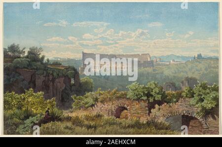 Julius Zielke, Il Colosseo visto dal Colle Palatino, 1860s() Il Colosseo visto dal Colle Palatino; 1860s(?) Foto Stock