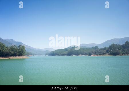 Diga lago, Kerala, India Foto Stock
