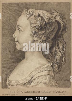 Louis-Marin cofano dopo Carle Van Loo, Marie-Rosalie Vanloo, c 1764 Marie-Rosalie Vanloo; circa 1764 data Foto Stock