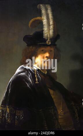 Ritratto Di Auto 1635 Harmenszoon Rembrandt van Rijn 1606-1669 Olandese, Paesi Bassi, Olanda, Foto Stock