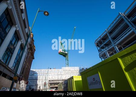 Sviluppo attorno alla zona Broadmarsh sul lato sud del centro citta' di Nottingham, Nottinghamshire REGNO UNITO Inghilterra Foto Stock