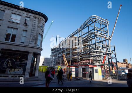 Sviluppo attorno alla zona Broadmarsh sul lato sud del centro citta' di Nottingham, Nottinghamshire REGNO UNITO Inghilterra Foto Stock