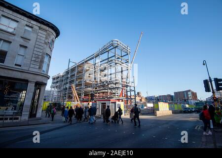 Sviluppo attorno alla zona Broadmarsh sul lato sud del centro citta' di Nottingham, Nottinghamshire REGNO UNITO Inghilterra Foto Stock