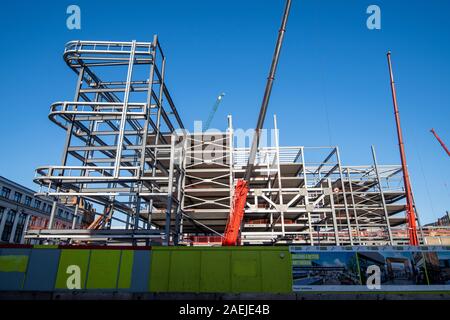 Sviluppo attorno alla zona Broadmarsh sul lato sud del centro citta' di Nottingham, Nottinghamshire REGNO UNITO Inghilterra Foto Stock