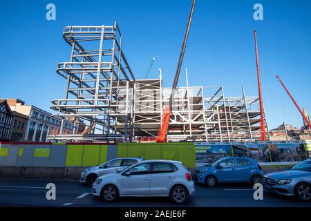 Sviluppo attorno alla zona Broadmarsh sul lato sud del centro citta' di Nottingham, Nottinghamshire REGNO UNITO Inghilterra Foto Stock