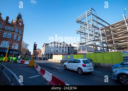 Sviluppo attorno alla zona Broadmarsh sul lato sud del centro citta' di Nottingham, Nottinghamshire REGNO UNITO Inghilterra Foto Stock