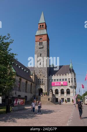 Ingresso al museo nazionale della Finlandia, Helsinki, Finlandia e Scandinavia, Europa Foto Stock