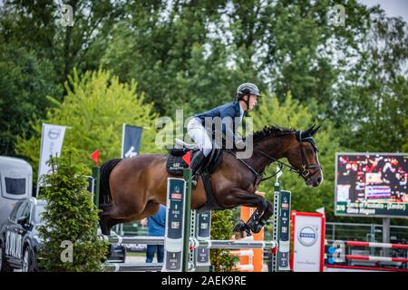Haarlemmermeer Olanda 19 giugno 2019 concours hippique cavallo jumping Foto Stock