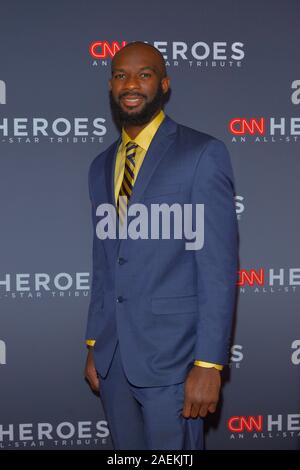 NEW YORK, NY - 08 dicembre: Nathan Bain assiste il XIII annuale degli eroi della CNN presso il Museo Americano di Storia Naturale su dicembre 08, 2019 a New York Foto Stock