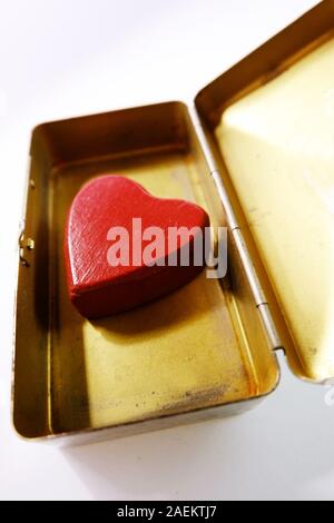 Un cuore rosso Foto Stock