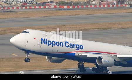 Nippon Cargo boeing 747 Foto Stock